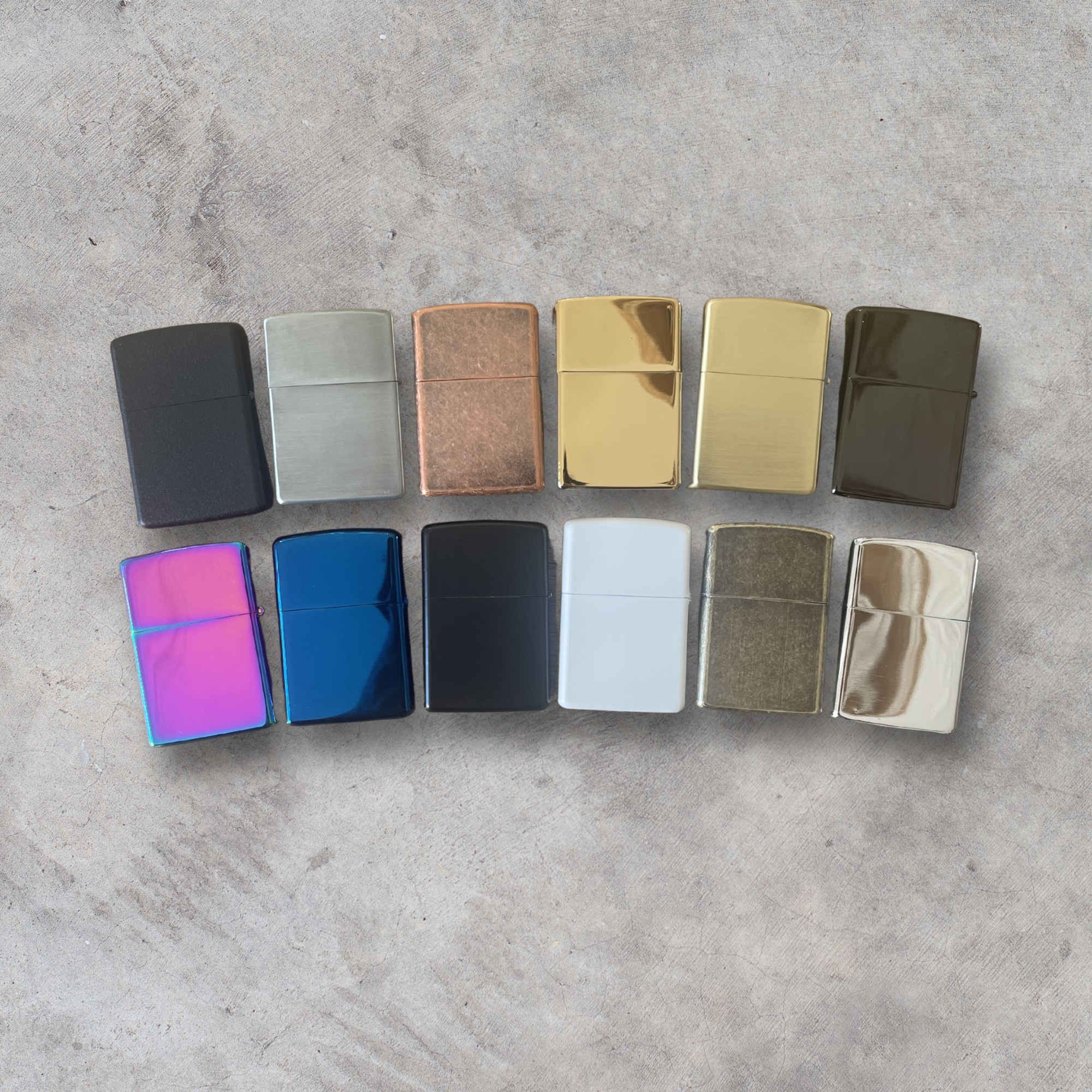 Briquet Personnalisé Essence Style Zippo Tempête – Couleur Bleu Pétrole Miroir - Gravure Laser - Rechargeable