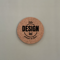 Sous-verres personnalisés en liège | Gravure laser