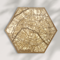 Tableau Hexagonal WoodMaps - Large