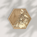 Tableau Hexagonal WoodMaps - Médium