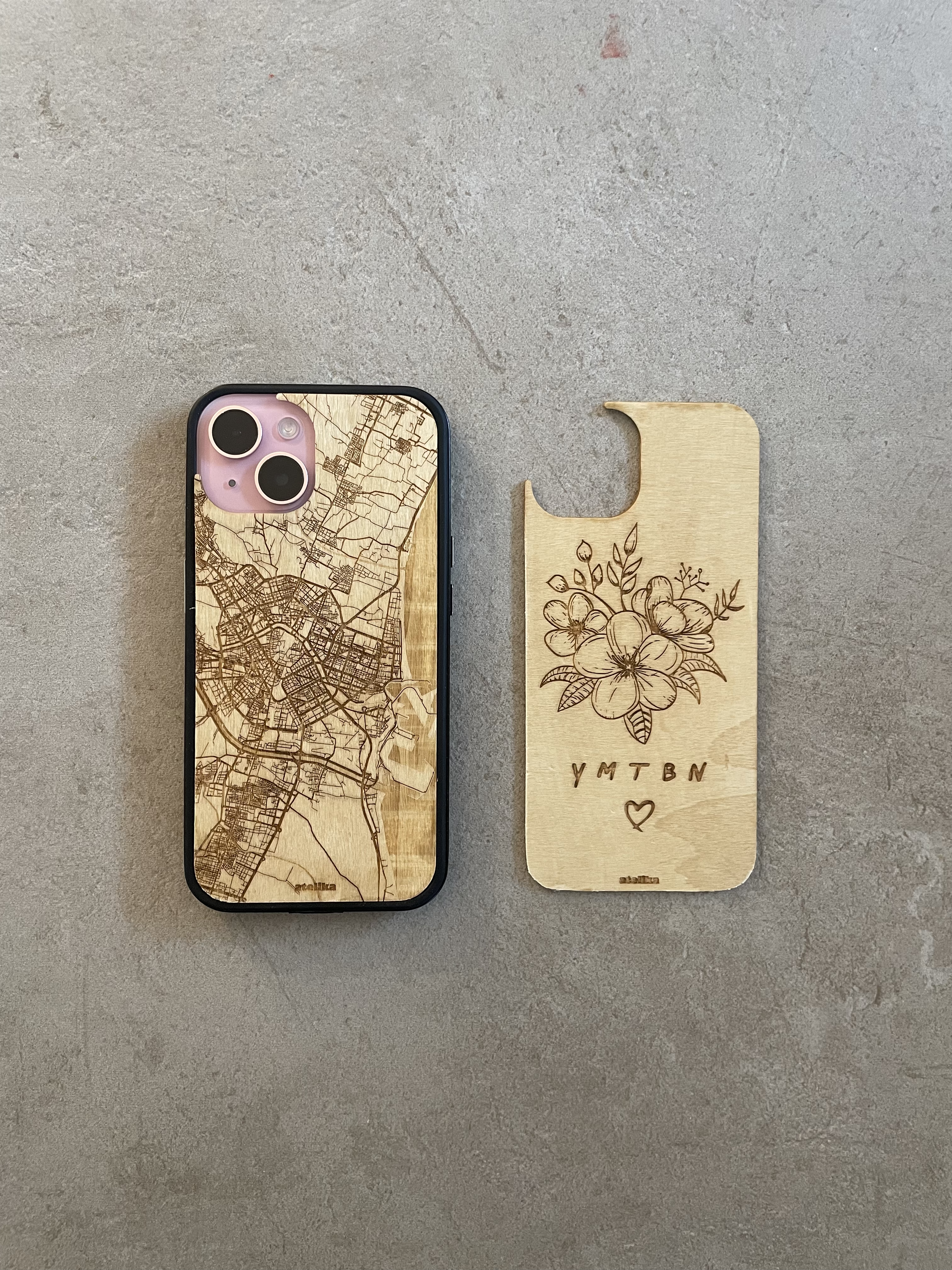 Coque Personnalisée - Coque en bois interchangeable pour iPhone - WoodSwap