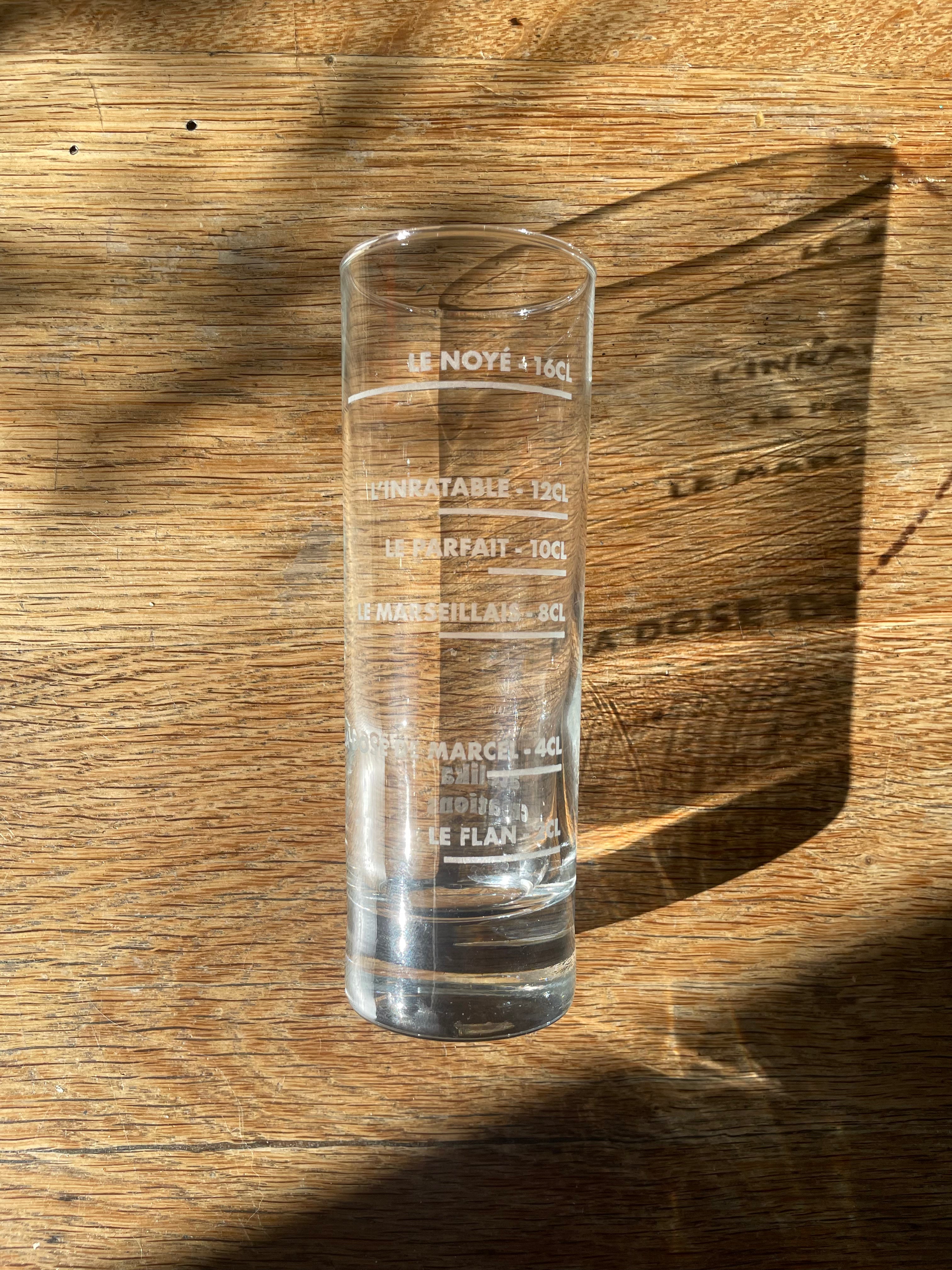 Verre à Pastis Tube - Le Gradué - Gravure Laser
